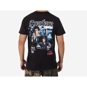 Scarface Black  Back Hit T Shirt Tee‎ 100 Cotton Sz M Gangster Grunge Casual